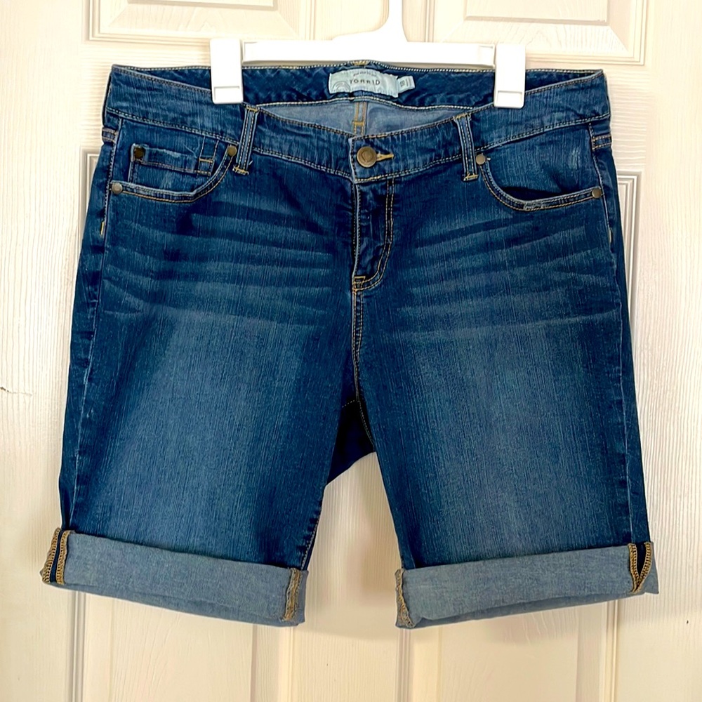 Torrid Bermuda Jean Shorts
